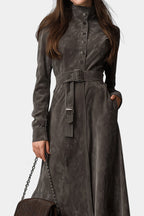 Marlowe | Cappotto Lungo Western con Cintura