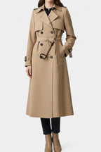 Guinevere | Cappotto Trench Doppiopetto con Cintura