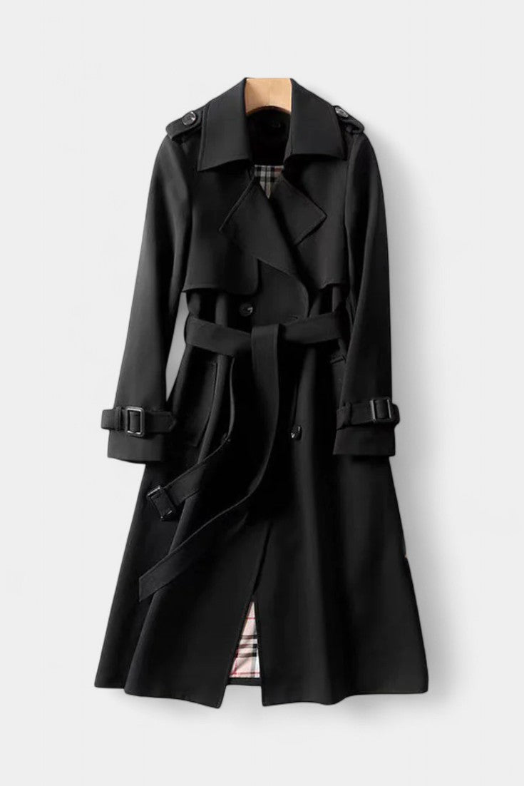 Guinevere | Cappotto Trench Doppiopetto con Cintura