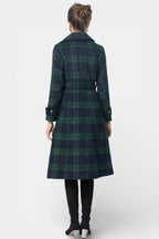 Sabella | Cappotto Longline a Quadri