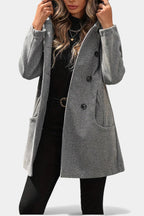 Ophelia | Cappotto con Cappuccio Doppiopetto