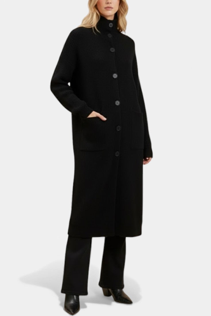 Amelie | Cappotto lungo con collo a rotondo
