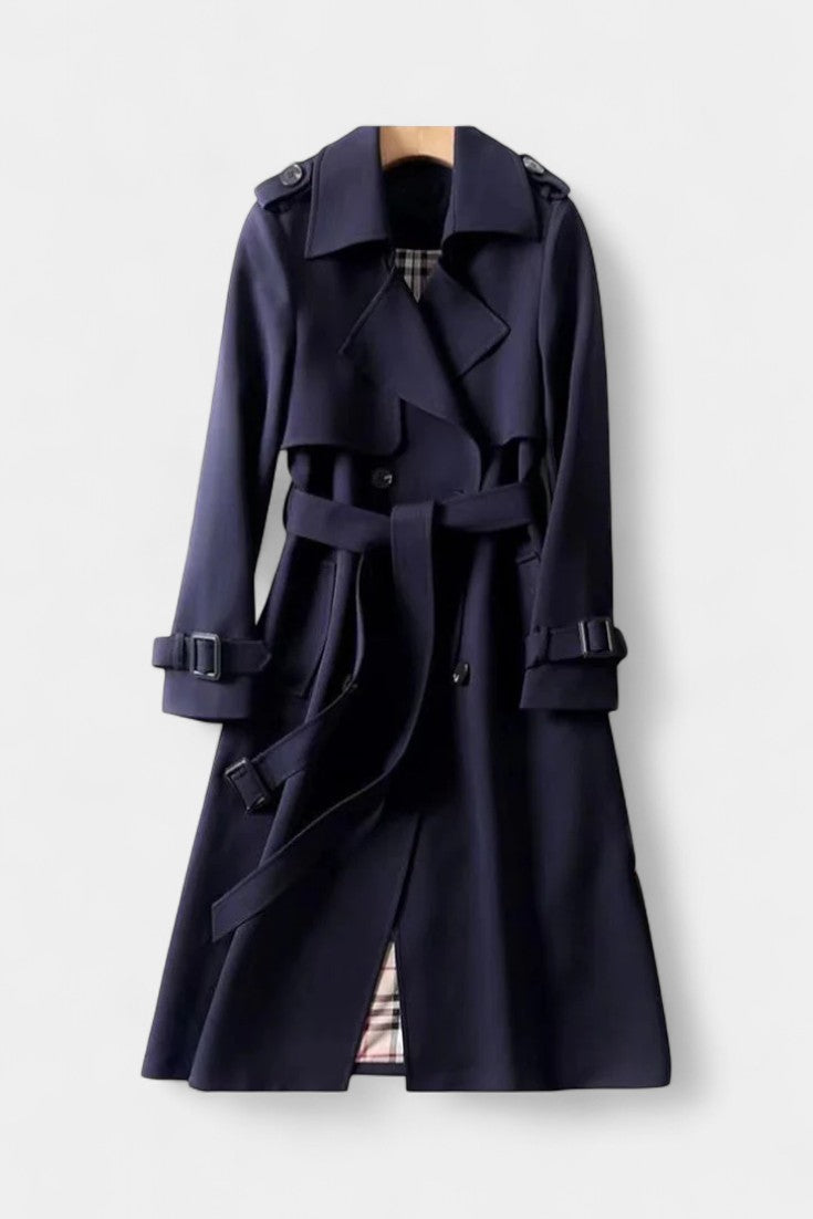 Guinevere | Cappotto Trench Doppiopetto con Cintura