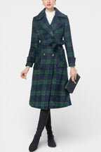 Sabella | Cappotto Longline a Quadri