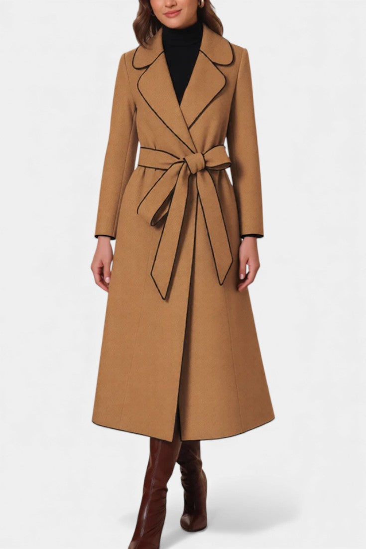 Marguerite | Cappotto lungo con cintura