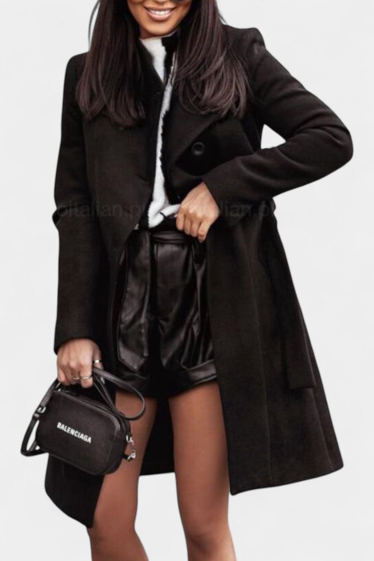 Odette | Cappotto lungo con cintura