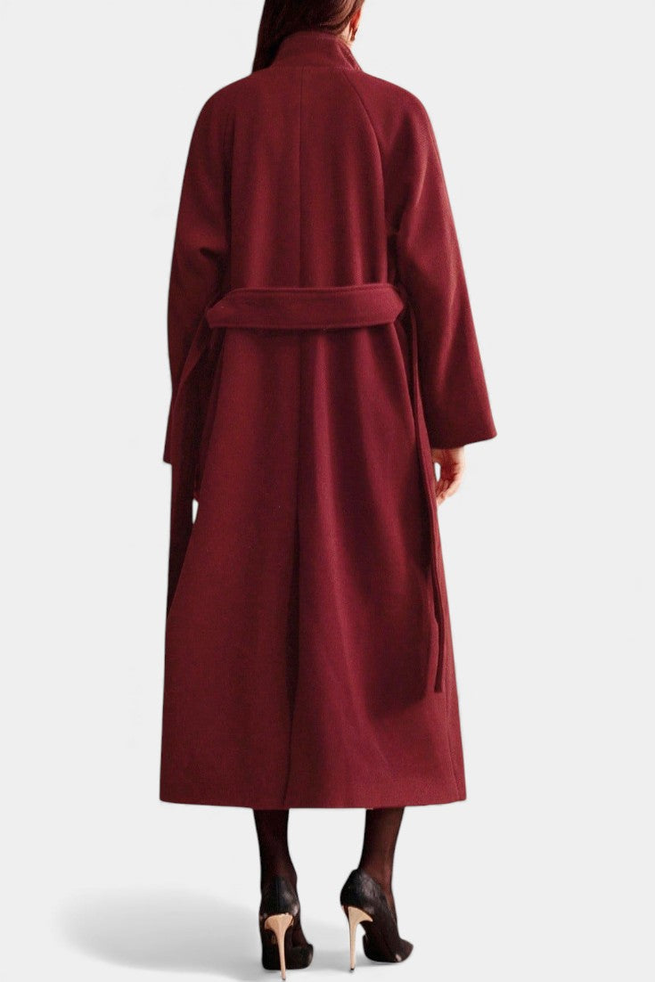 Lenora | Cappotto lungo avvolgente con cintura
