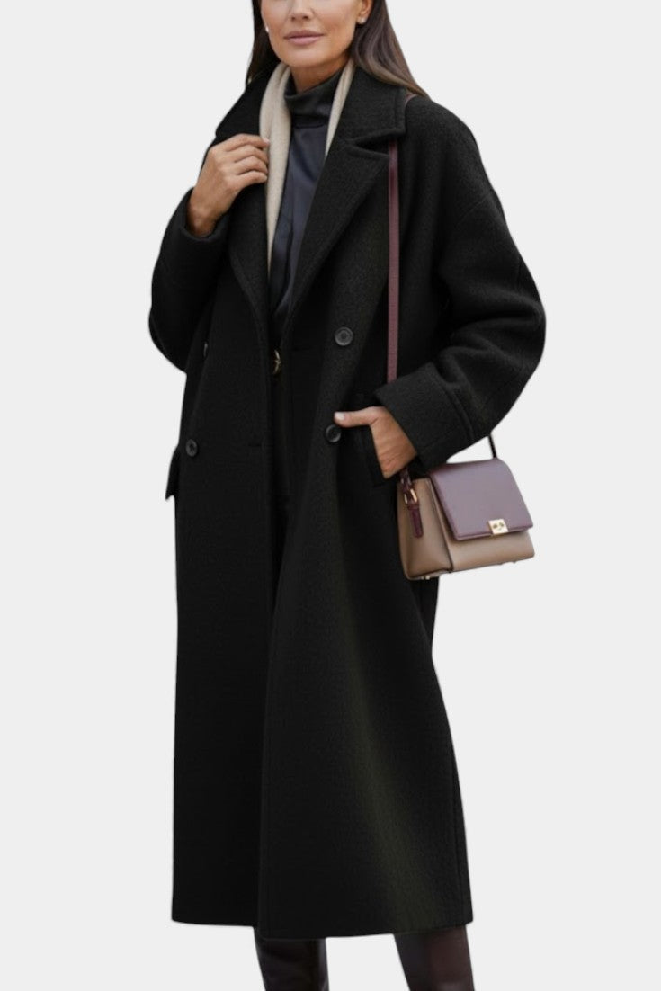 Cornelia | Cappotto lungo oversize doppiopetto