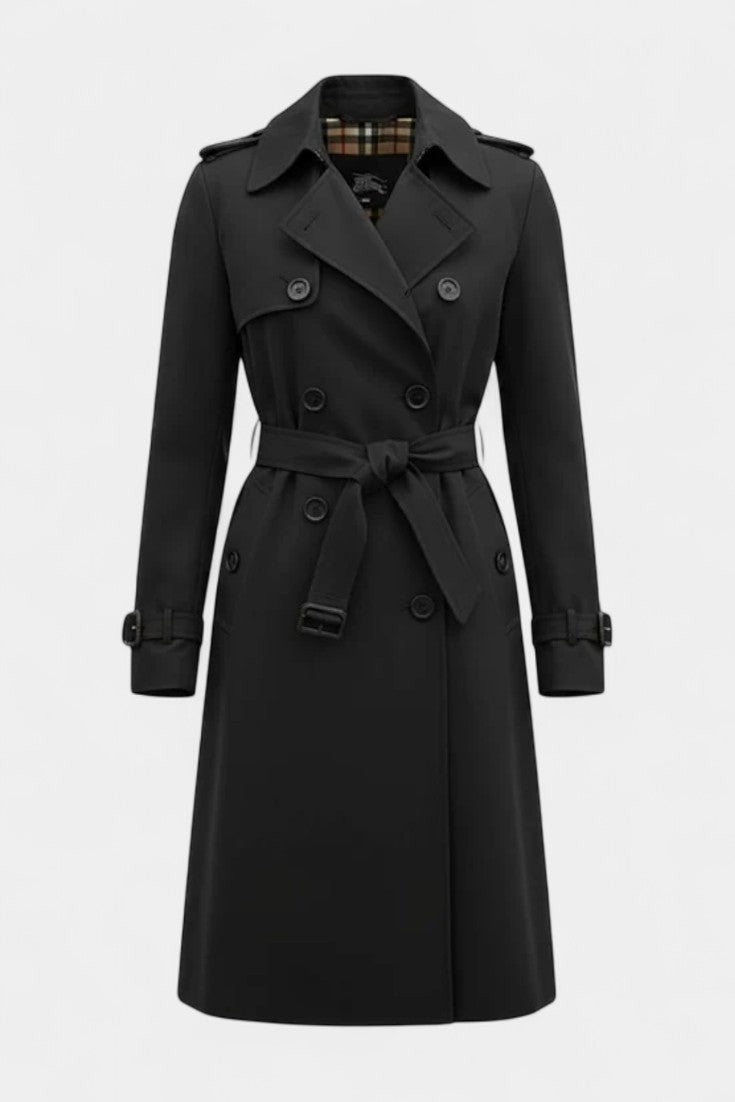 Guinevere | Cappotto Trench Doppiopetto con Cintura