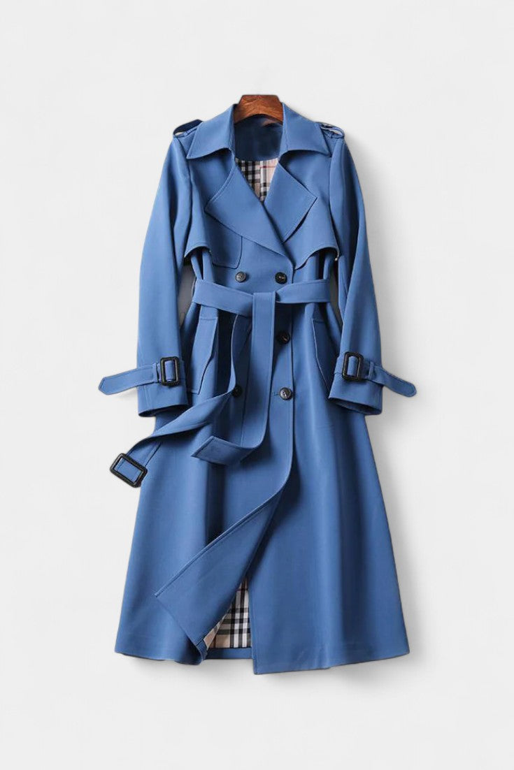 Guinevere | Cappotto Trench Doppiopetto con Cintura