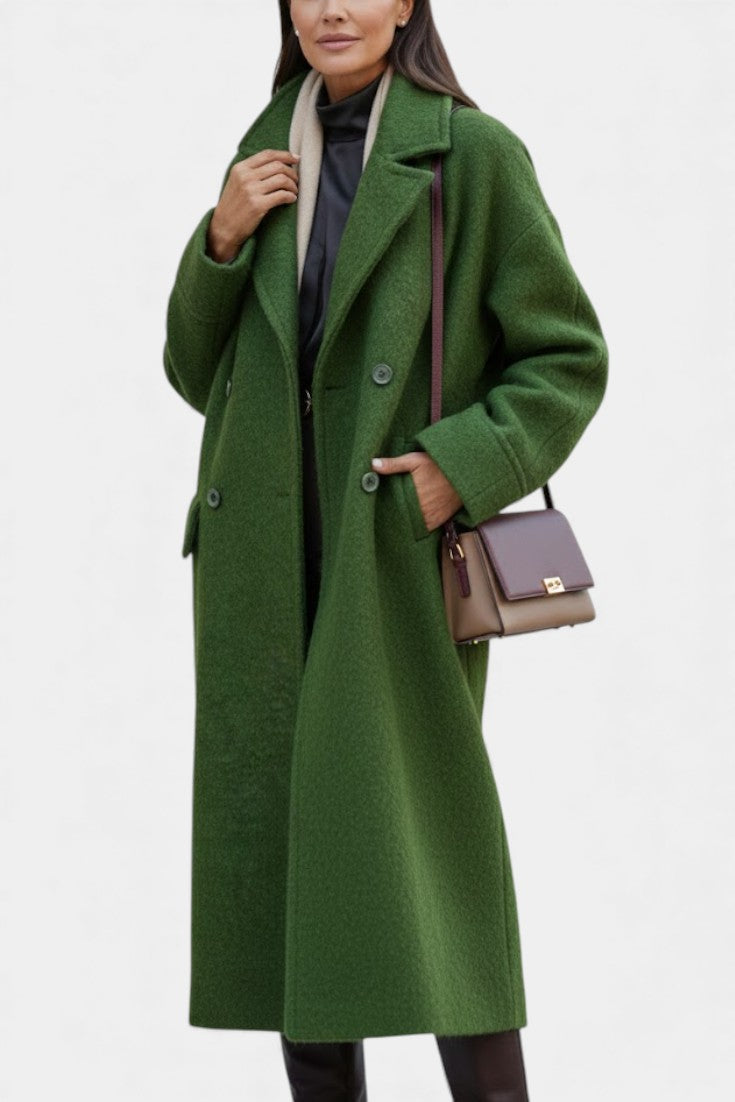 Cornelia | Cappotto lungo oversize doppiopetto