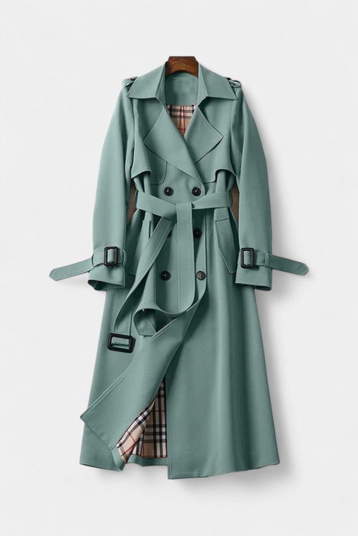 Guinevere | Cappotto Trench Doppiopetto con Cintura