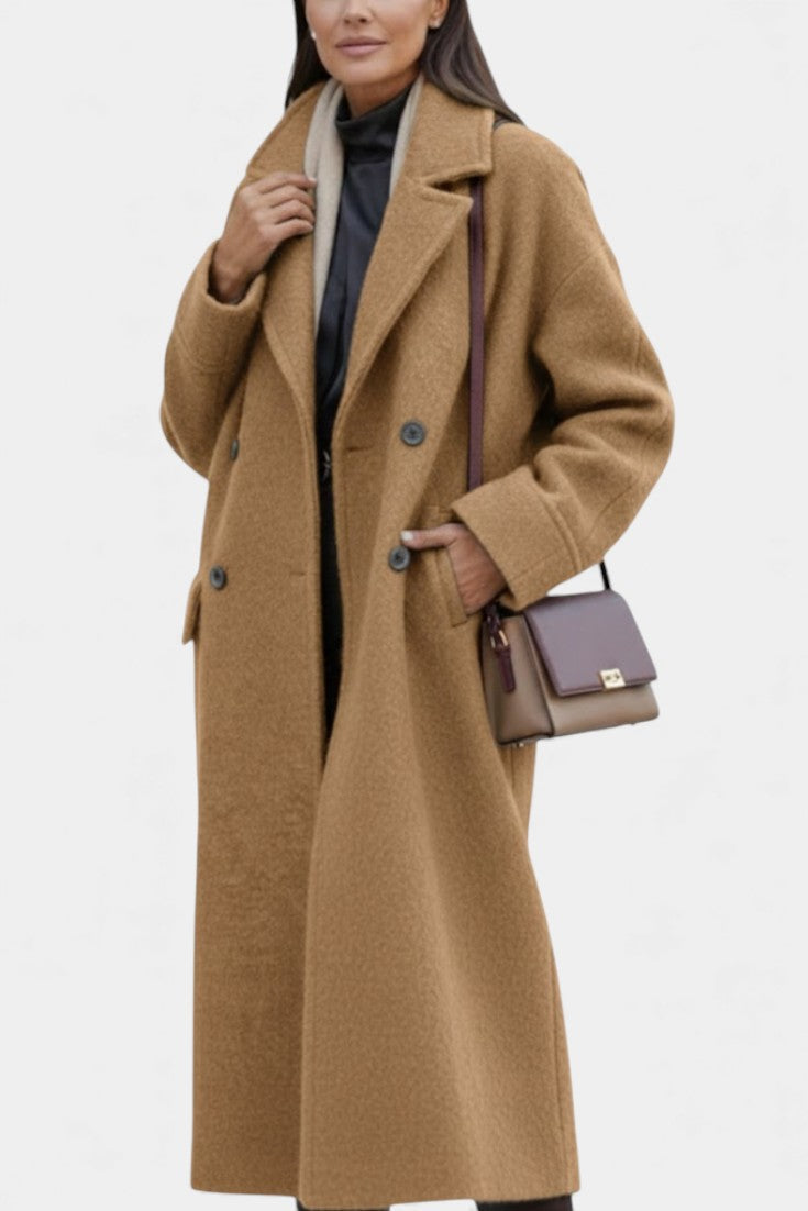 Cornelia | Cappotto lungo oversize doppiopetto