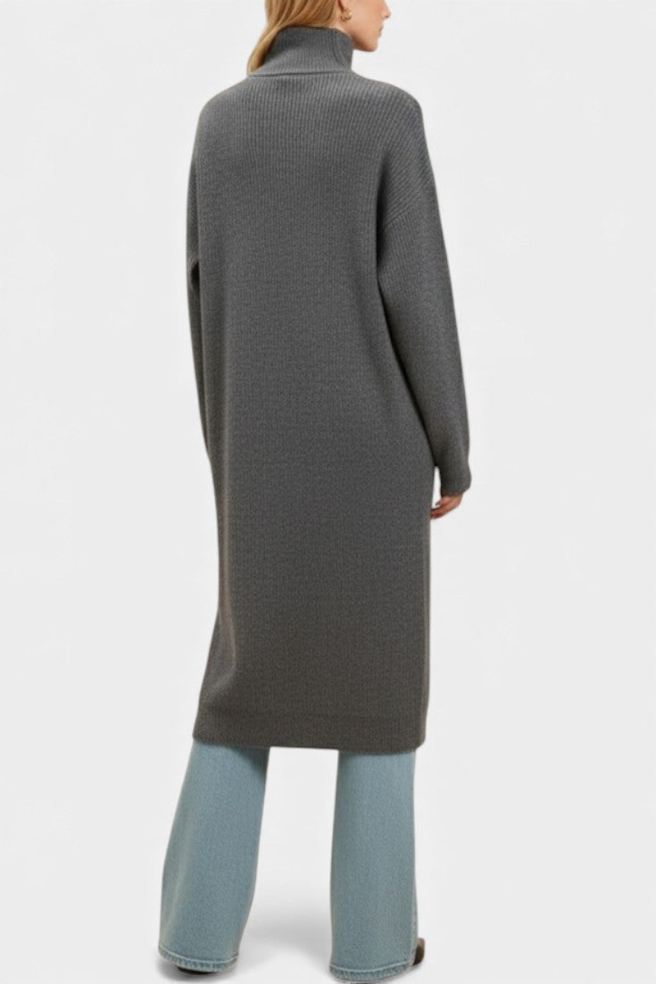 Amelie | Cappotto lungo con collo a rotondo