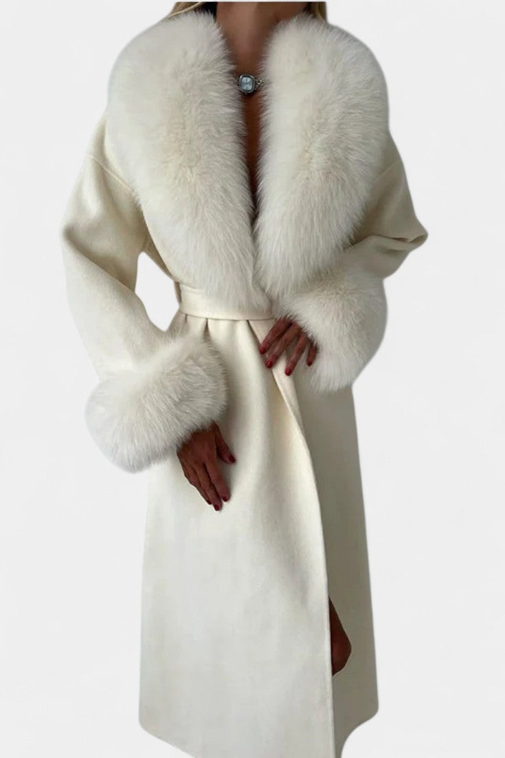 Genevieve | Cappotto lungo con cintura