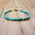 Bracciale di Perline Turchesi Oceanici