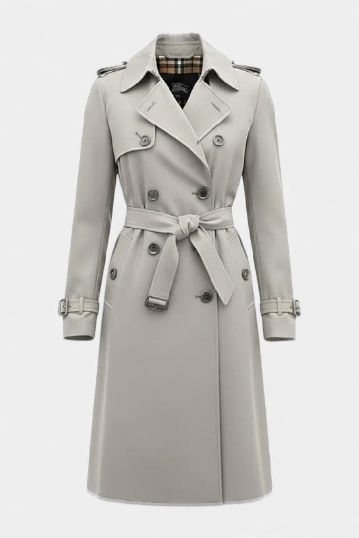 Guinevere | Cappotto Trench Doppiopetto con Cintura