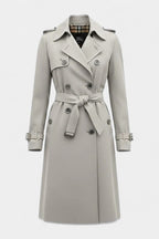 Guinevere | Cappotto Trench Doppiopetto con Cintura
