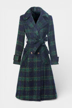 Sabella | Cappotto Longline a Quadri