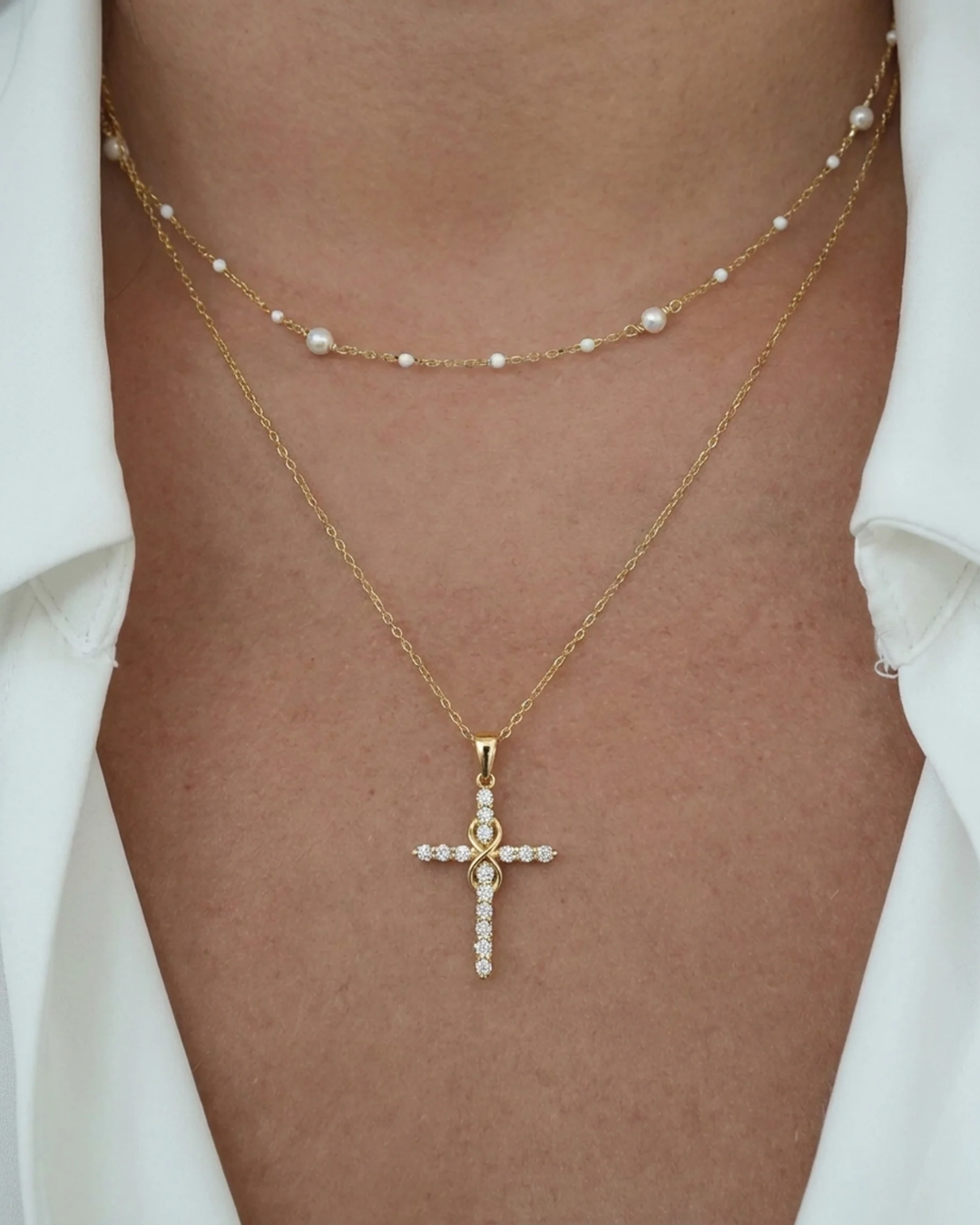 Collana Croce Infinita Elora