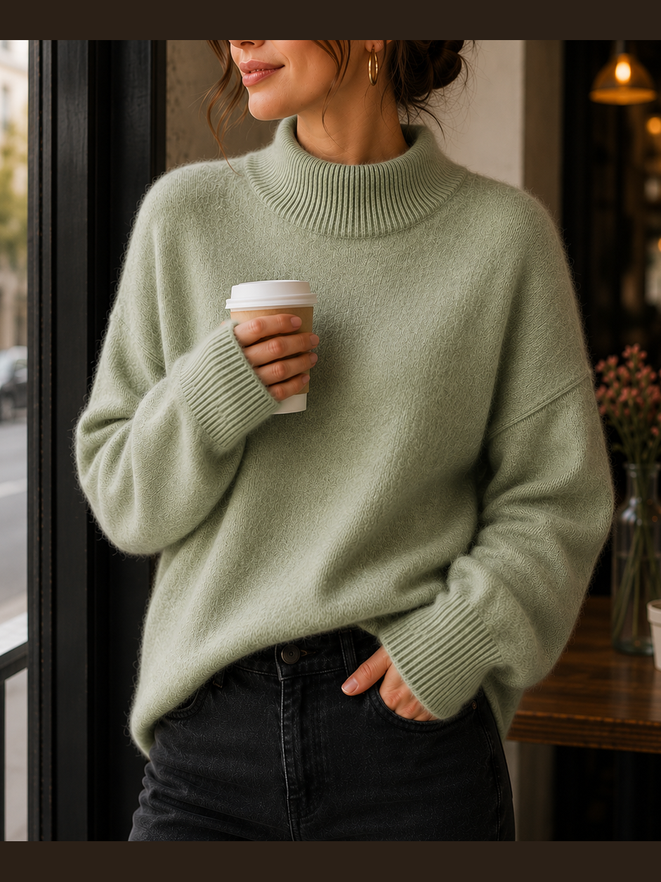 Juniper - Maglione oversize da donna a collo alto