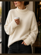 Juniper - Maglione oversize da donna a collo alto