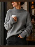 Juniper - Maglione oversize da donna a collo alto