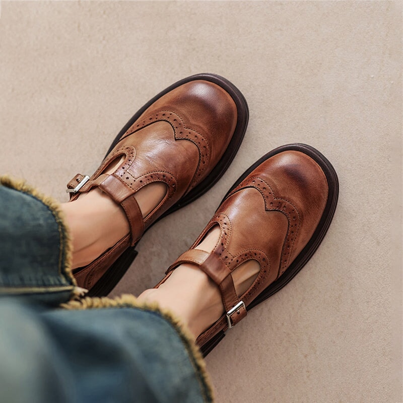 Verda | Ballerine Mary Jane in Pelle Vegan