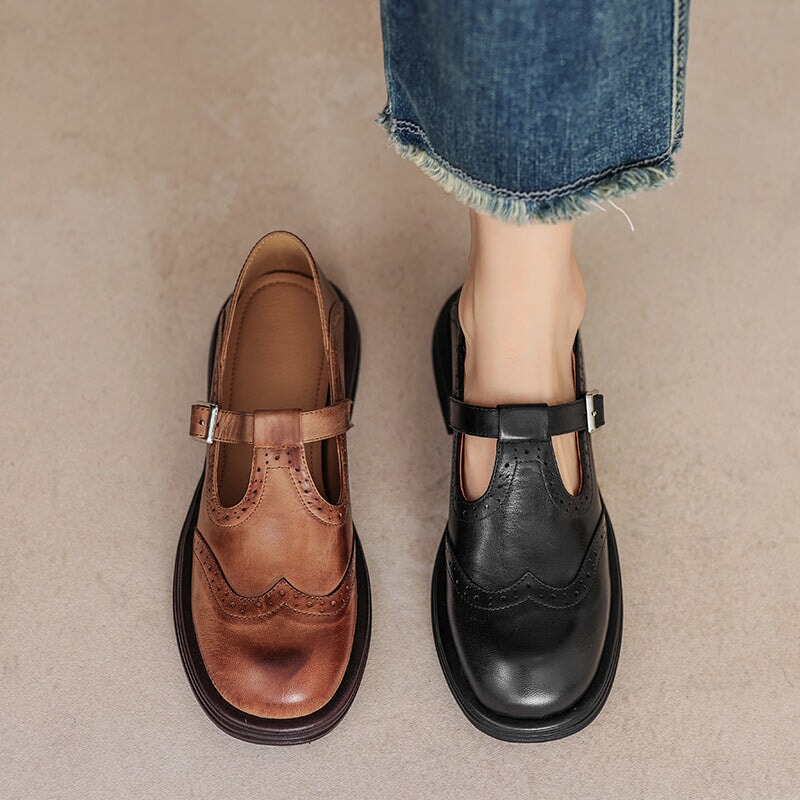 Verda | Ballerine Mary Jane in Pelle Vegan