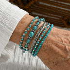 Set di Braccialetti Premium in Turchese