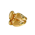 Anello impilabile in oro e argento bicolore