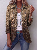 Bridie | Giacca Ruffle a Stampa Leopardo