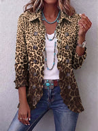 Bridie | Giacca Ruffle a Stampa Leopardo