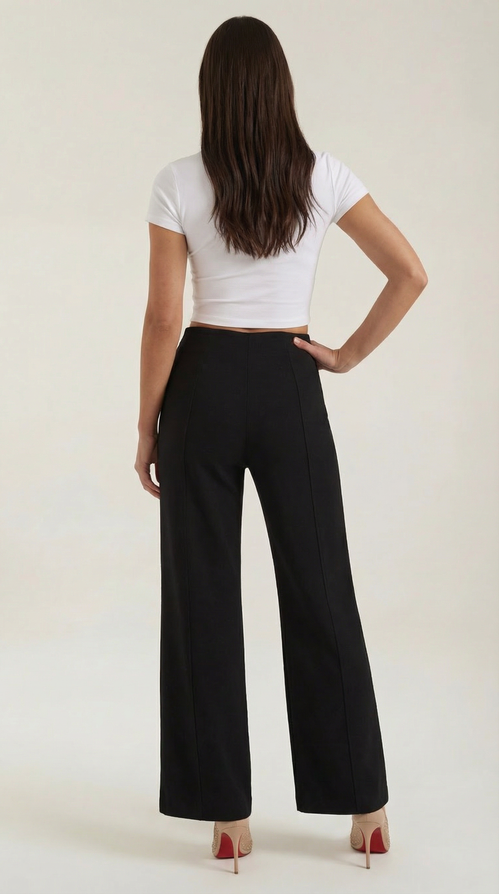 Pantaloni Baggy Brooke a Vita Media