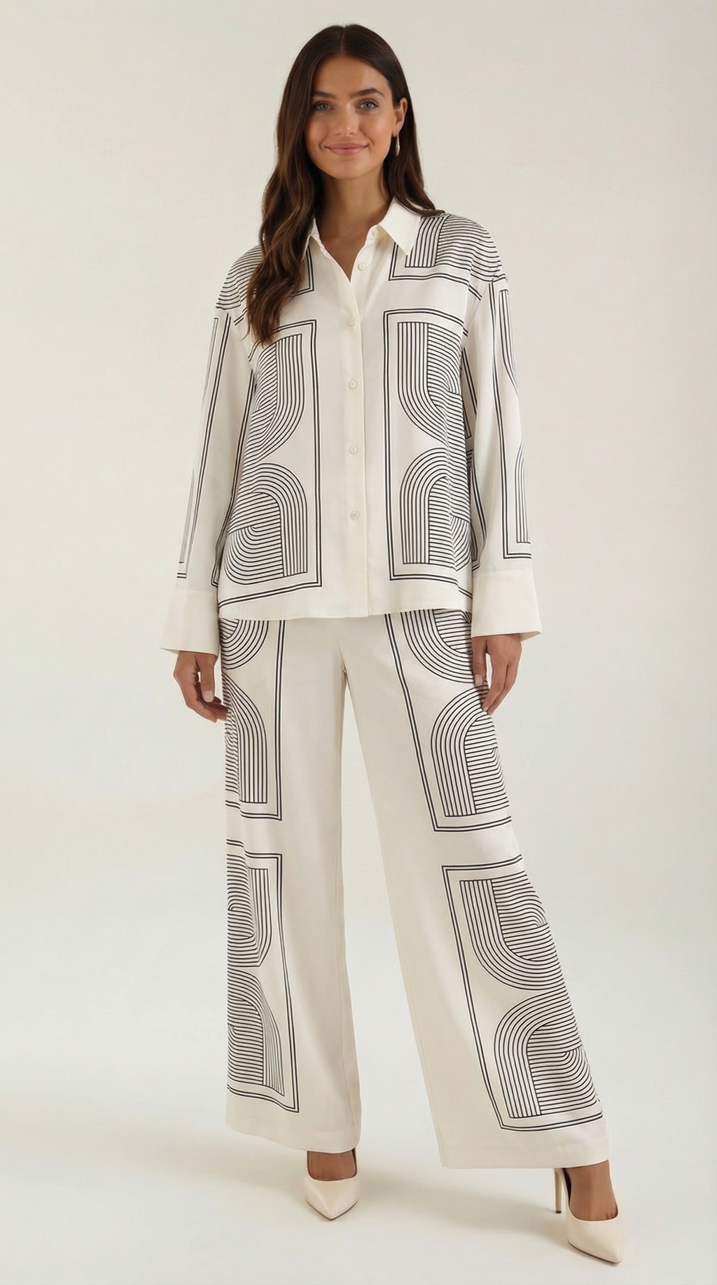 Pantaloni Jude Graphic a gamba larga
