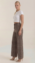 Pantaloni a quadri Leigh