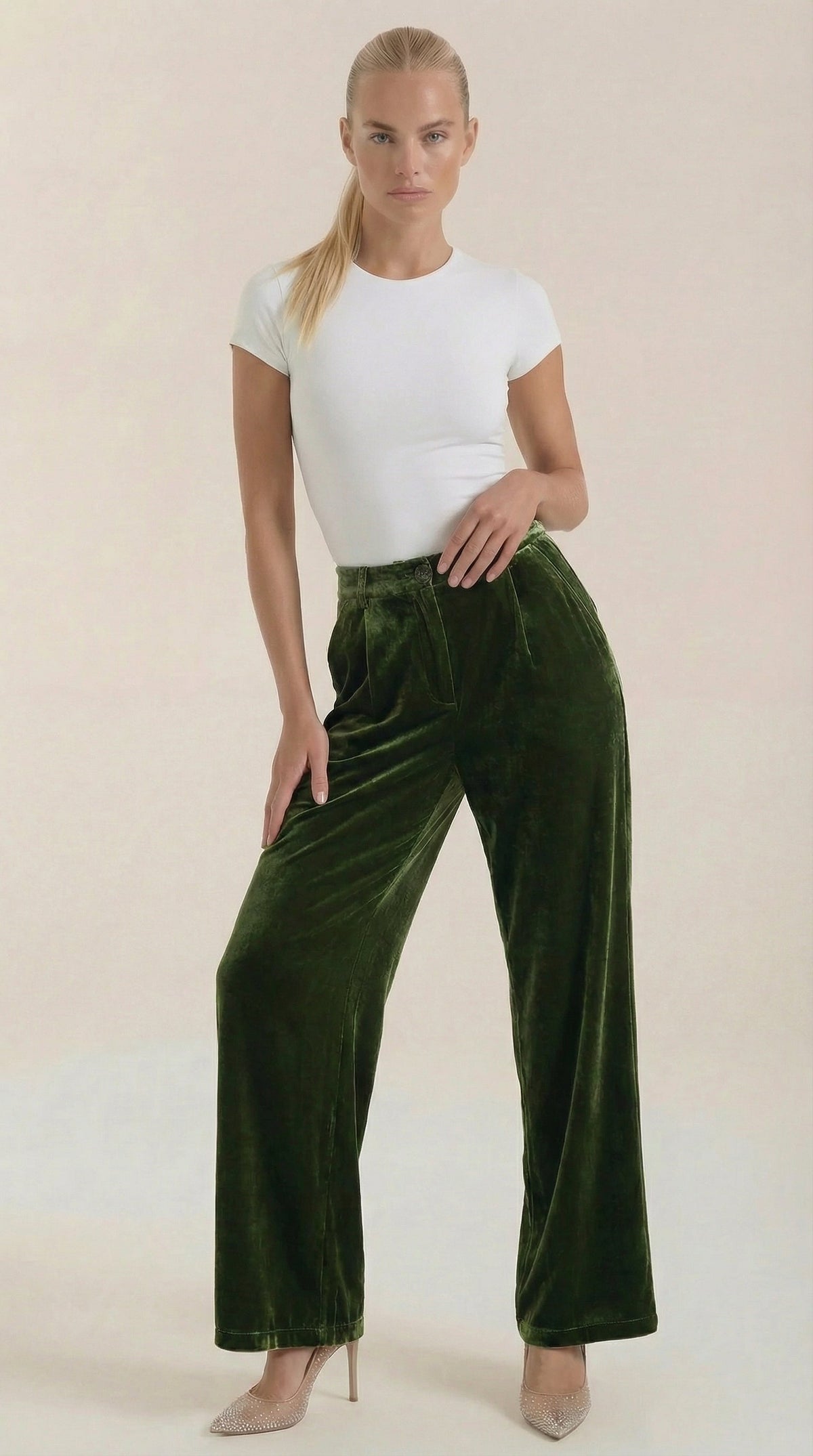 Nadine Pantalone Largo di Velluto